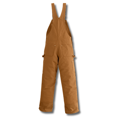 Carhartt Mens Quilt Lined Zip To Thigh Bib Overalls R41 