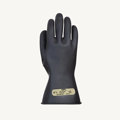Superior Glove® Line Pro Class 00 Low Voltage 11 Rubber Insulating Gloves:  Black Size 11
