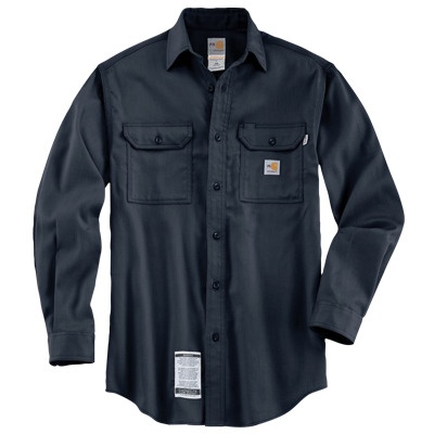 Carhartt Flame-Resistant Work-Dry Lightweight Twill Shirt - Conney Safety