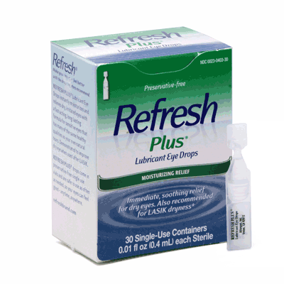 Refresh Plus Preservative-Free Eye Drops for Moisturizing Relief