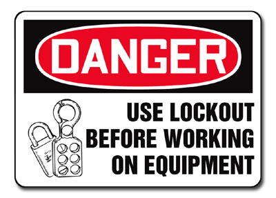Lockout Tagout Centre Lockout Tagout Safety Signs 410x410x75mm 