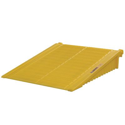 Justrite EcoPolyBlend Drum Shed: Ramp, Yellow