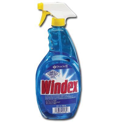 Windex Powerized Glass Cleaner 32 Oz Spray Bottle.