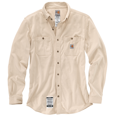 Carhartt 101698 Flame-Resistant Force® Long Sleeve Cotton Hybrid Shirt ...