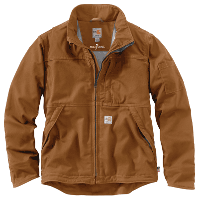 Carhartt® 102179 Flame-Resistant Full Swing® Quick Duck® Jacket: Brown ...