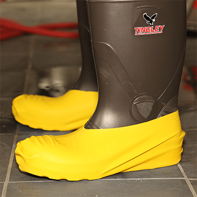 for sale online Tingley Yellow Overshoe Rubbers 13-15 Size Made in U.s.a 