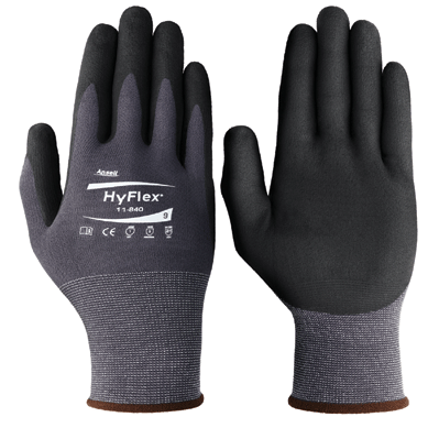 Ansell 11-840 Hyflex Fortix Palm Coated Gloves Size 10 