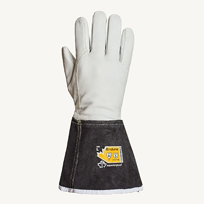 Wirester Orange/Black Heat Resistant Gloves for Using 3D Vacuum Heat Transfer Machine, 5 Pairs, Men's